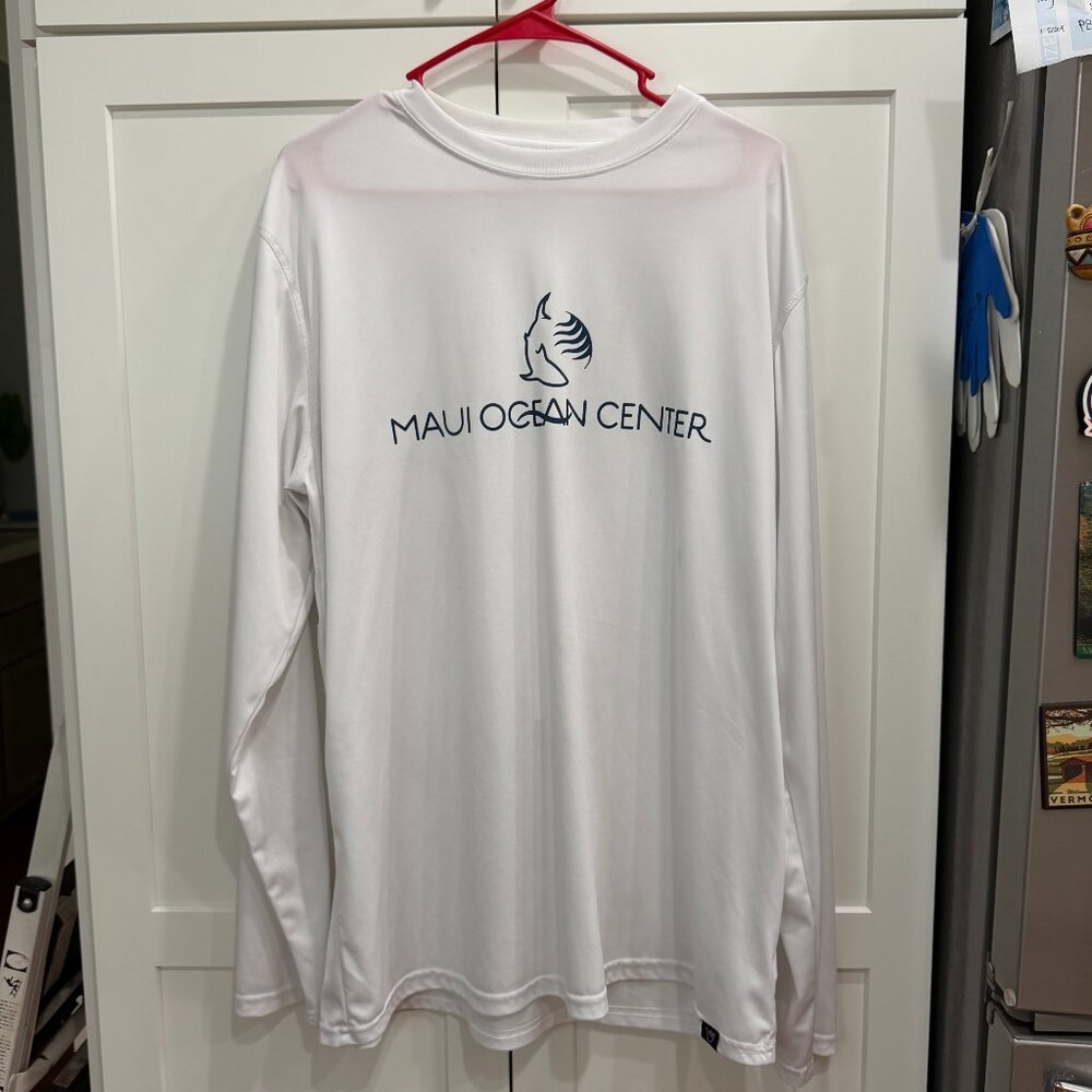 Men's Island Crew Hawaii, White, LS, 3XL, Shirt